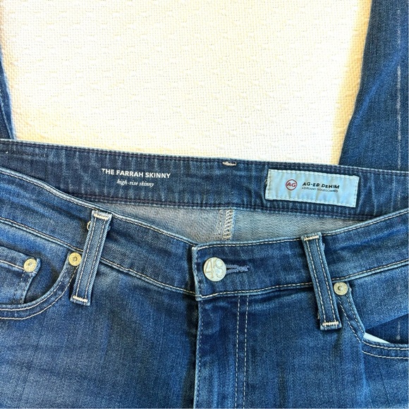 AG Adriano Goldschmied Farrah Skinny High-rise‎ Stretch Jeans Size 32R GUC - Picture 5 of 10